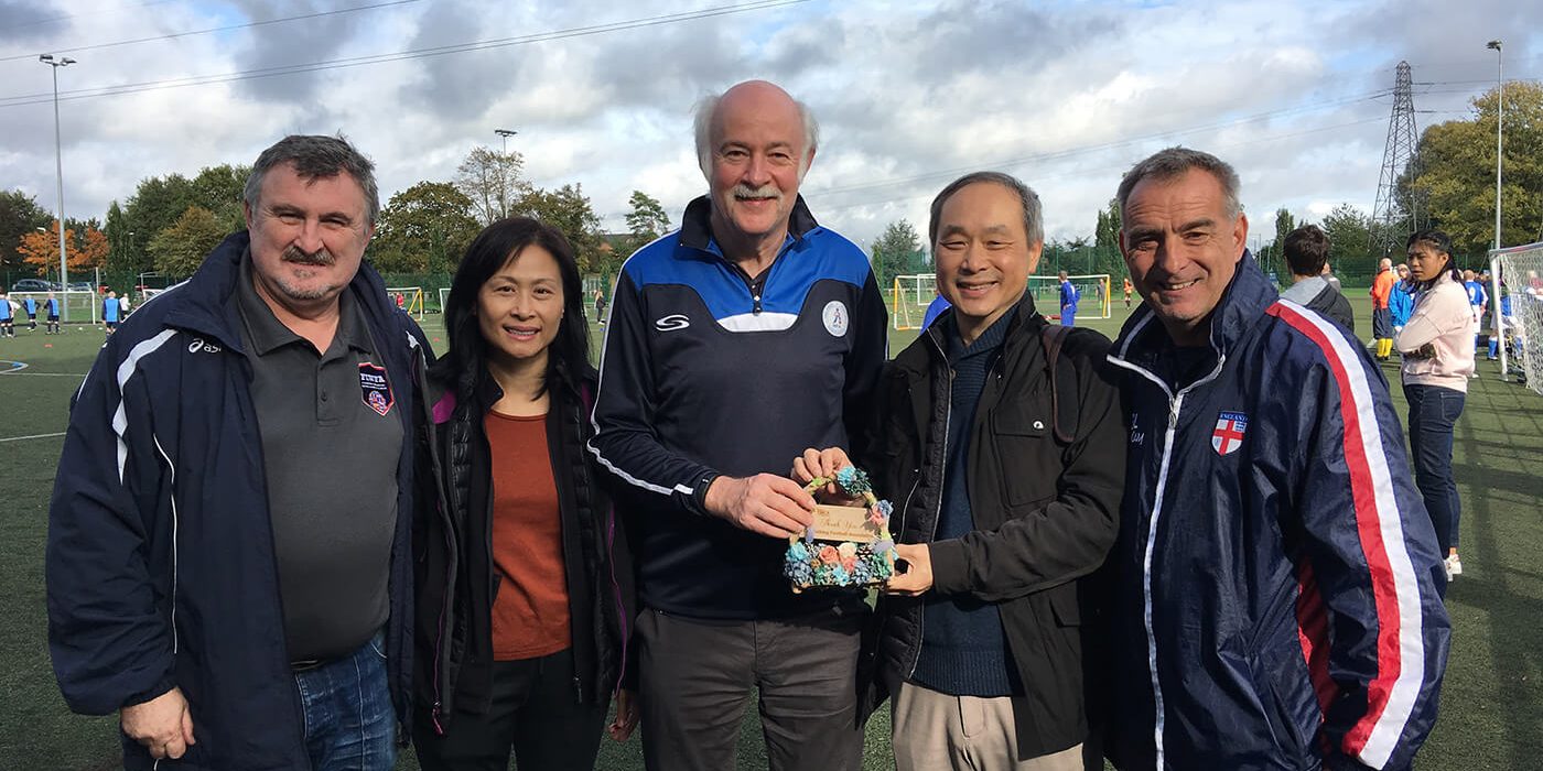 Pic 1Visiting the Walking Football Association National Cup over 70s and meeting with The WFA Executive Board. YMCA walking football